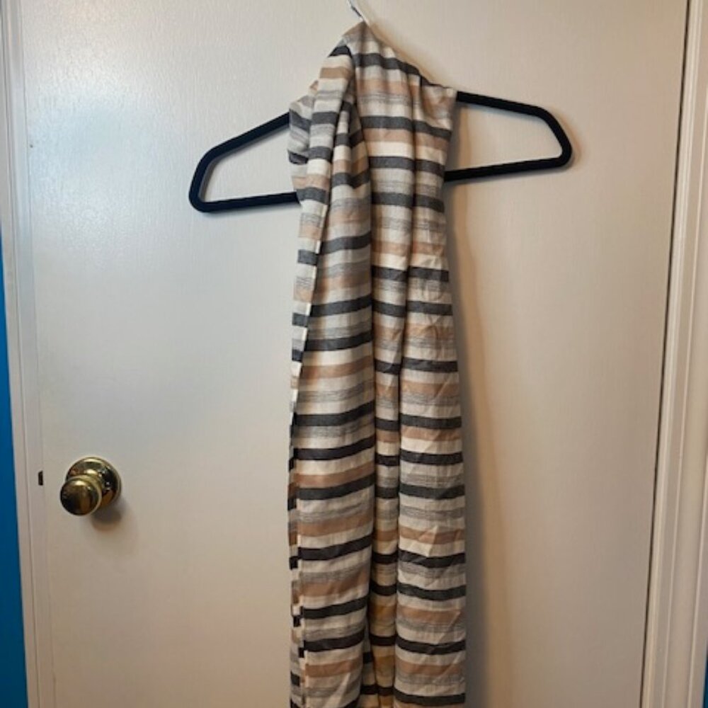 Talbots Striped long Scarf - Picture 8 of 9